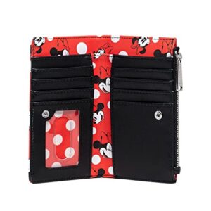 Loungefly Women's Disney Minnie Mouse Polka Dot Red Zip-Around Wallet