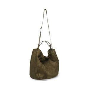 Steve Madden LANTA Faux Suede Hobo, Olive