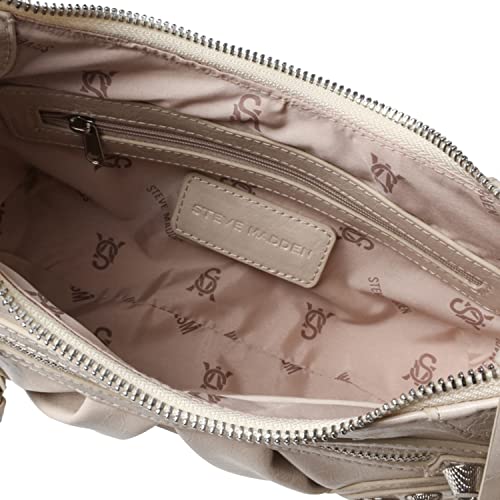 Steve Madden Glowing Crossbody with Mirror, Bone