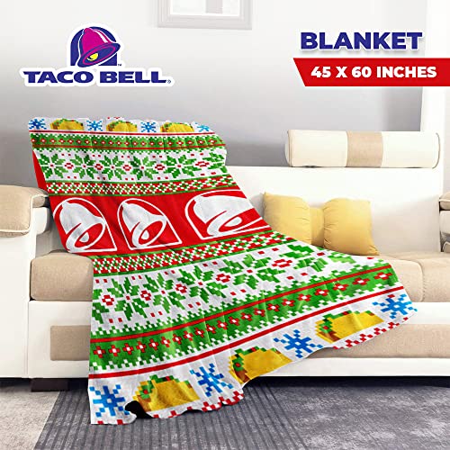 JUST FUNKY Bell Pattern Fleece Blanket | 45 X 60 Inches Blanket | Home Deco | Bedding Sofa Blanket | Anime | Collectove | Official Licensed