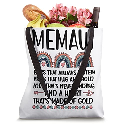 Memaw Grandmother Appreciation Memaw Grandma Rainbow Tote Bag