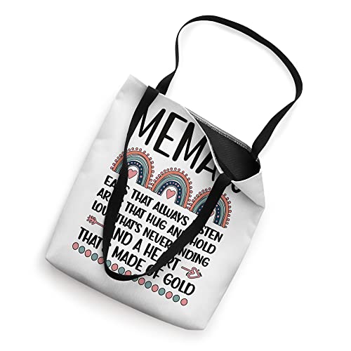 Memaw Grandmother Appreciation Memaw Grandma Rainbow Tote Bag