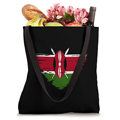 Kenya Heart Kenyan Flag Kenyan Pride Tote Bag