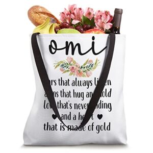 Best Omi Grandmother Appreciation Omi Grandma Tote Bag