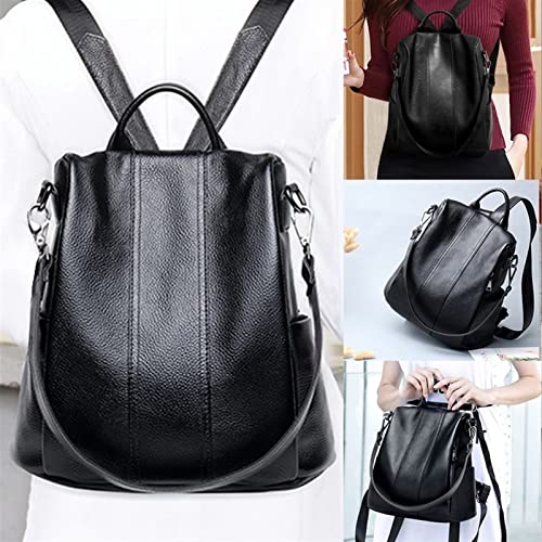 HEYUANPIUS Fashion Backpack for Women, Anti-Theft Leather Backpack Women Vintage Shoulder Bag Ladies High Capacity Travel Backpack School Bags for Girls (Color : 2)