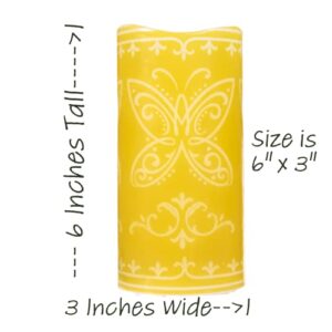 State & Water Miracle Encanto Inspired LED Candle, Real Wax Exterior, 6" Tall, Batteries Included