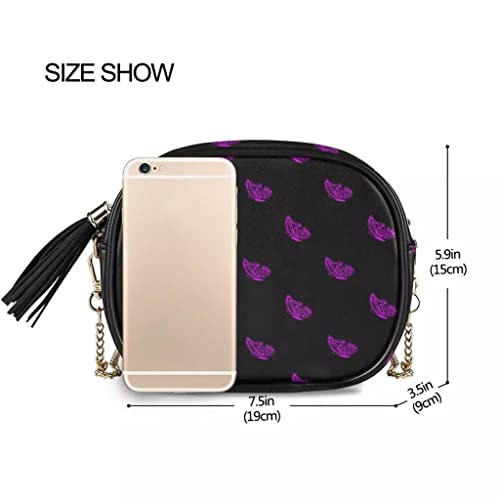 JYDQM Black Shoulder Bags Handbag and Purses Women Bags Butterfly Fashion Leather Zipper Crossbody Tote Bags for Women (Color : A, Size : 19 * 15 * 9 cm)