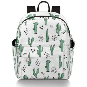 cactus floral small backpack for women girls, mini backpack travel casual backpack purse satchel daypack