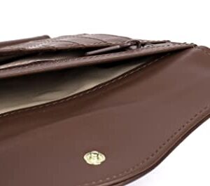 Julia Buxton Heiress Organizer® Clutch Mahogany