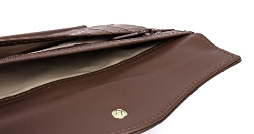 Julia Buxton Heiress Organizer® Clutch Mahogany