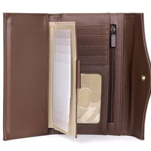 Julia Buxton Heiress Organizer® Clutch Mahogany