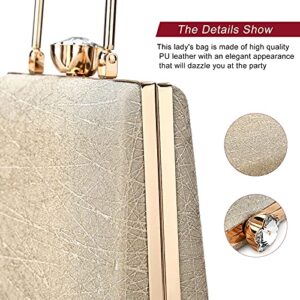 UBORSE Women Clutch Bag Small Crystal Bag Elegant Clutch Evening Purse for Wedding Cocktail Party