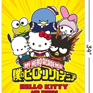 Trends International My Hero Academia x Hello Kitty and Friends - Group Wall Poster, 22.375" x 34", Unframed Version