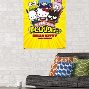 Trends International My Hero Academia x Hello Kitty and Friends - Group Wall Poster, 22.375" x 34", Unframed Version