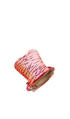 BRAHMIN Pink Feline Small Nadine