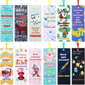 60 pieces silly jokes bookmarks cartoon hilarious page markers funny reading bookmarks for teachers students readers classroom rewards supplies,12 styles