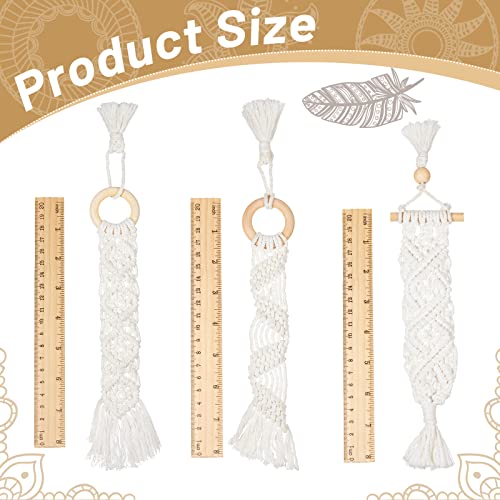 3 Pieces Bookmarks for Women Macrame Bookmarks Crochet Bookmark with Tassels Bohemian Braided Book Markers for Women Hand Knitted Book Lovers Bookmarks for Adult Teens Kids Reading Lovers