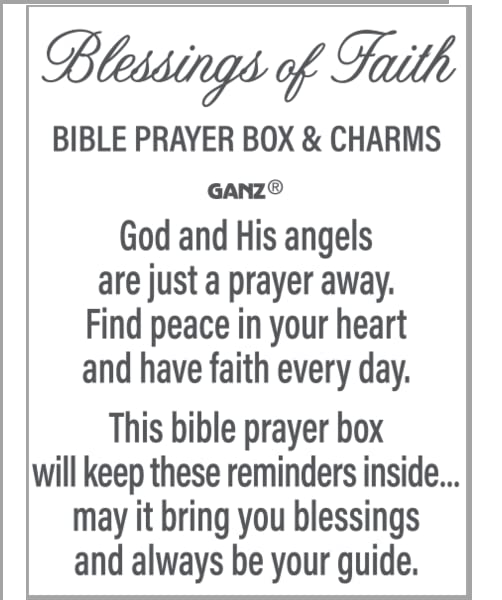 Ganz Blessing of Faith Bible Prayer Box and Charms Trinket