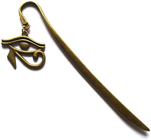 Eye of Horus Bookmark,Gifts for History Teachers -Bronze Egyptian Eye Bookmark,Book Lover Gift Reader Gifts Lover Gift Bookmarks Books