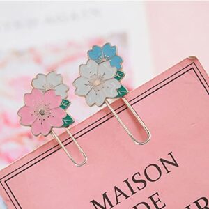 6 Pack Cherry Cute Paperclip Bookmarks Office Supplies Planner Accessories Clips On Bookmark