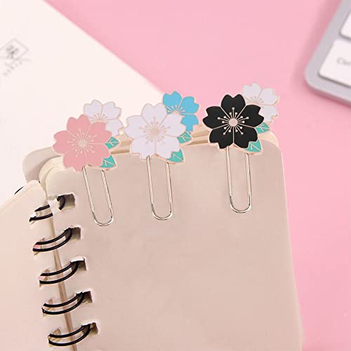 6 Pack Cherry Cute Paperclip Bookmarks Office Supplies Planner Accessories Clips On Bookmark