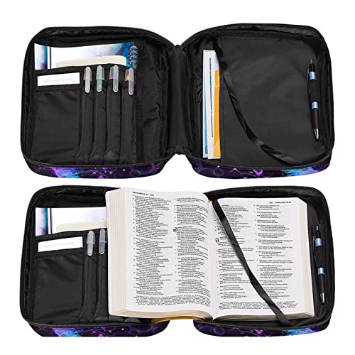 Buybai Women Bible Cover Organizer Tote Bags Large Size Multi-Function Book Carrying Case with Zippered Pocket