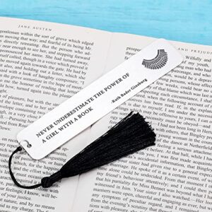 Bookmarks for Women Book Lovers Bookish Teen Girl Gift Ideas for Christmas Valentines Day Birthday Gifts for Daughter Her Best Friends Book Mark with Tassel Book Club Gifts