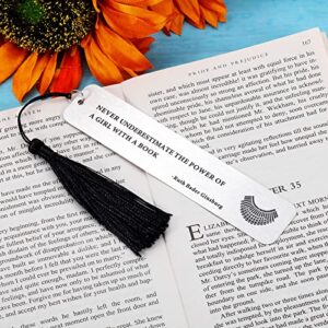 Bookmarks for Women Book Lovers Bookish Teen Girl Gift Ideas for Christmas Valentines Day Birthday Gifts for Daughter Her Best Friends Book Mark with Tassel Book Club Gifts