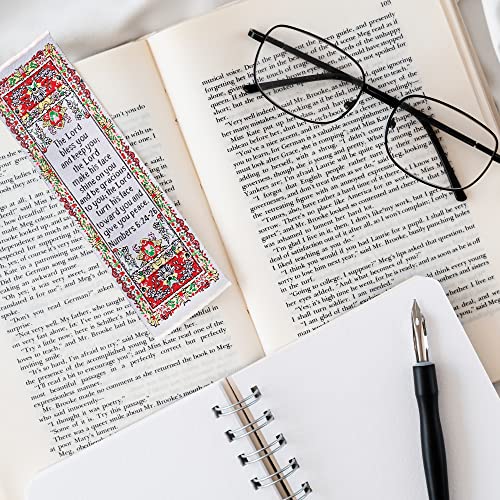 Fabric Bible Bookmark with Bonus Tassel Bookmark - Numbers 6:24-26: The Lord Bless You Bible Book Markers - Christian Bookmarks for Women & Men - Religious Bookmarks - Christian Gifts for Women