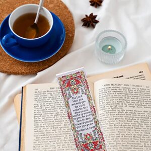 Fabric Bible Bookmark with Bonus Tassel Bookmark - Numbers 6:24-26: The Lord Bless You Bible Book Markers - Christian Bookmarks for Women & Men - Religious Bookmarks - Christian Gifts for Women