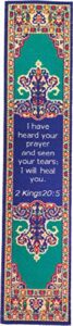 logos bookmark -2 kings 20:5, christian, cloth carpet bookmark