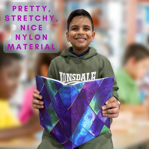 InstyleCraft Book Cover | Book Covers for Textbooks | Jumbo Books Covers for School | Stretchable Book Covers for Hardcover Books N1 | Made of Stretchy Fabric | Ideal for School Textbooks