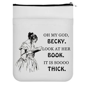 maofaed oh my god becky look at her book it is soooo thick funny book sleeve for book lover gift book protector (oh my god pecky)