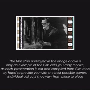 Universal Monsters Frankenstein (1931) - Boris Karloff - Laminated 2x6 FilmCells Bookmark with 35mm Clip of Film and Tassel