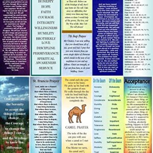 Alcoholics Anonymous/ 12 Step Bookmark Assortment (10) -Sobriety Sober Gifts