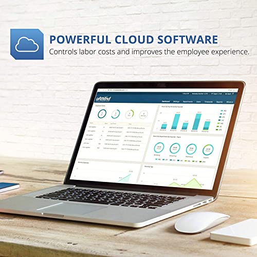 uAttend Cloud-Connected Touchscreen Time Clock with Finger Scan, RFID and PIN Punching in One (JR2000)