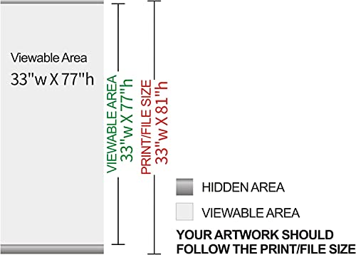 6 pack,33'' X 81'' Retractable Roll Up Banner Stand,business,Wedding,Pop Up Trade Show Sign Display,store sign display(Hardware only), Silver