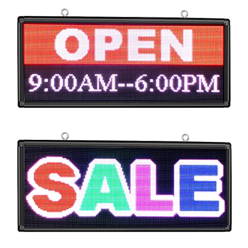 Color Trade P6 outdoor Full Color 40 x 18 inches led sign with High resolution scrolling Texts, colorful images and videos led display for advertising