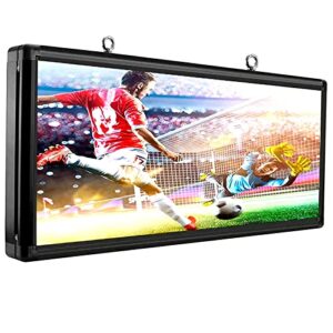 cx p6 led sign – outdoor full color wifi 40” x 18” scrolling led display with high resolution scrolling texts full color sign for advertising, high brightness p6 and new smd technology