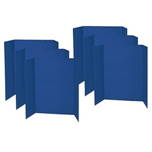 pacon® presentation board, blue, single wall, 48″ x 36″, 6 pack