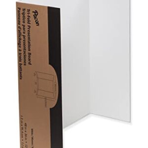 Pacon Presentation Board, White, Single Wall, 48" x 36", 4 Boards Pk