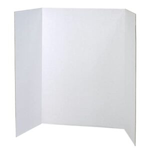 Pacon Presentation Board, White, Single Wall, 48" x 36", 4 Boards Pk