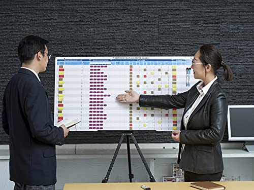 Program Management Board Set, Full Magnetic Project Management Board with 660 Pack Status Indicators and Accessories. Enables Full Control Over Project, Project Tracking Board and Presentation Board