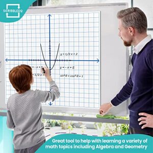 Jumbo Magnetic Coordinate Plane 27" x 27" White Board Dry Erase Graph Grid Board XY Coordinate Plane Grid Whiteboard Math Teacher Supplies