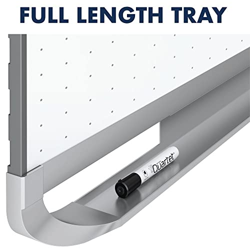 Quartet Magnetic Whiteboard, White Board, Dry Erase Board, 8' x 4', Silver Aluminum Frame, Prestige 2 Total Erase (TEM548A)