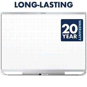 Quartet Magnetic Whiteboard, White Board, Dry Erase Board, 8' x 4', Silver Aluminum Frame, Prestige 2 Total Erase (TEM548A)