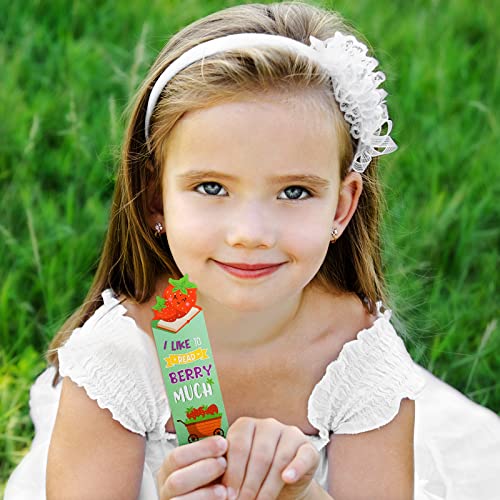 Scented Bookmarks Kids Scratch and Sniff Bookmarks Fruit Food Theme Bookmarks Sayings Bookmarks Assorted Scented Bookmarks Cute Bookmarks for Kids, Students, Teens, Food Lovers, 10 Styles (30 Pieces)