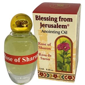 Rose of Sharon Jerusalem Anointing Oil 0.4 fl.oz(12ml)from the Land of the Bible