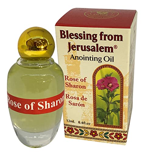 Rose of Sharon Jerusalem Anointing Oil 0.4 fl.oz(12ml)from the Land of the Bible