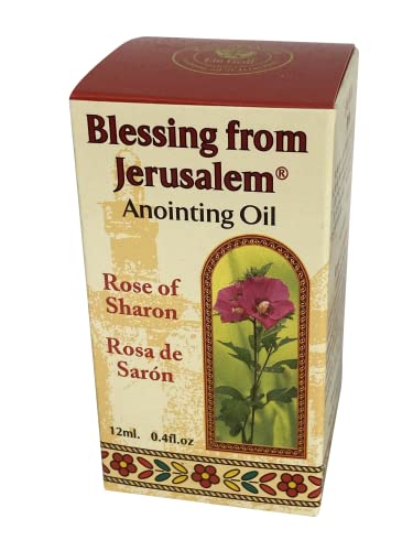 Rose of Sharon Jerusalem Anointing Oil 0.4 fl.oz(12ml)from the Land of the Bible